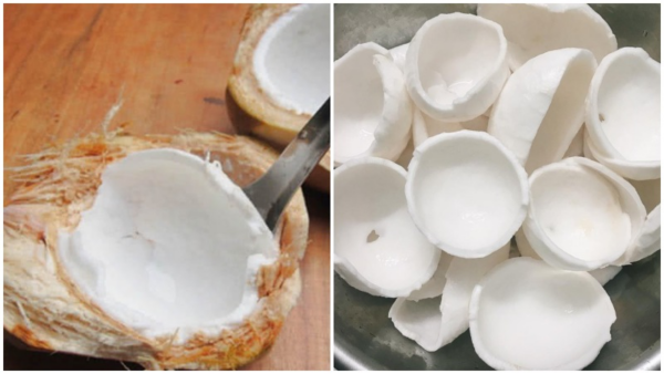 Cùi dừa tươi ngon chứa khoảng 354 calo cho mỗi 100 gram