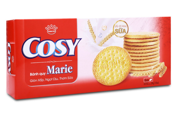 Bánh quy Cosy chứa một lượng tương đối lớn chất béo