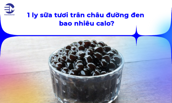 1 ly sữa tươi trân châu đường đen bao nhiêu calo?